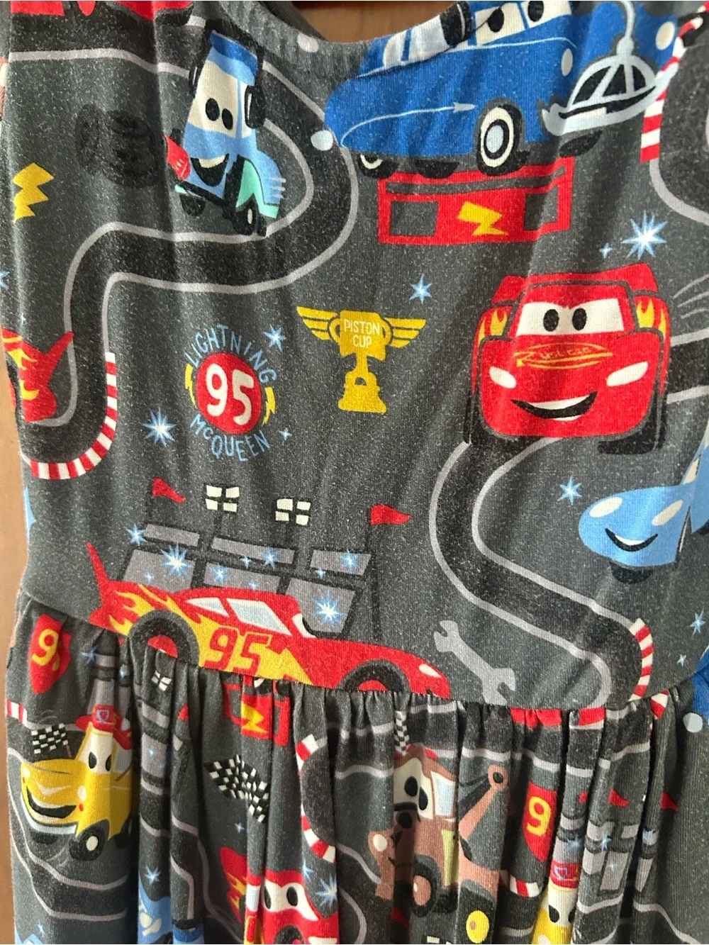 Little Sleepies Girls Pixar Cars Twirl Dress — Size 5